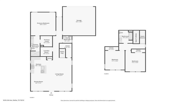 1610 Life Avenue, Dallas, TX 75212, 3 Bedrooms Bedrooms, ,2 BathroomsBathrooms,Residential,For Sale,1610 Life Avenue,20762885