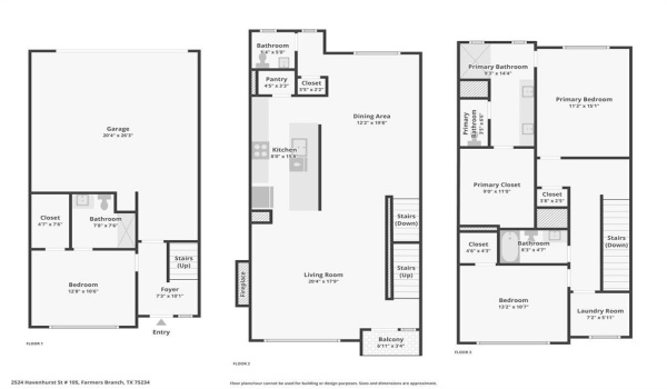 13351 Goodland Street #203, Farmers Branch, TX 75234, 3 Habitaciones Habitaciones , ,3 BañosBaños,Residential,En Venta,13351 Goodland Street,20786576
