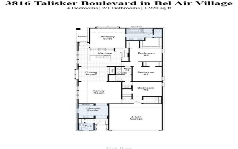 3816 Talisker Boulevard, Sherman, TX 75090, 4 Bedrooms Bedrooms, ,2 BathroomsBathrooms,Residential,For Sale,3816 Talisker Boulevard,20788872