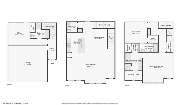 104 Samuel Street, Lewisville, TX 75057, 3 Bedrooms Bedrooms, ,3 BathroomsBathrooms,Residential,For Sale,104 Samuel Street,20810114