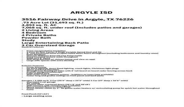 3516 Fairway Drive, Denton, TX 76226, 4 Bedrooms Bedrooms, ,5 BathroomsBathrooms,Residential,For Sale,3516 Fairway Drive,20847162