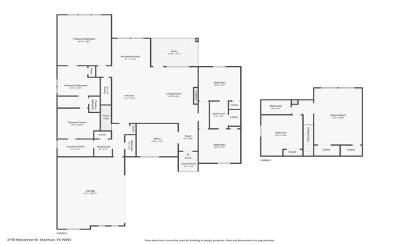 2710 Stonecrest Street, Sherman, TX 75092, 4 Bedrooms Bedrooms, ,3 BathroomsBathrooms,Residential,For Sale,2710 Stonecrest Street,20852733