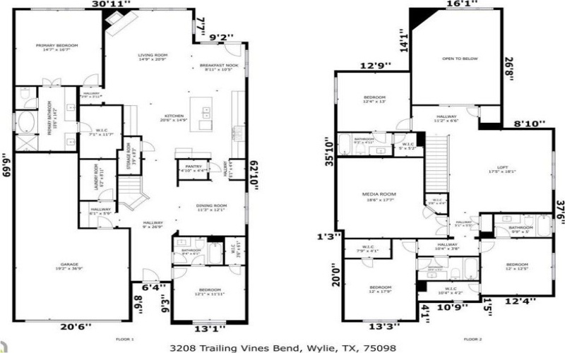 3208 Trailing Vines Bend, Wylie, TX 75098, 5 Bedrooms Bedrooms, ,6 BathroomsBathrooms,Residential,For Sale,3208 Trailing Vines Bend,20851170