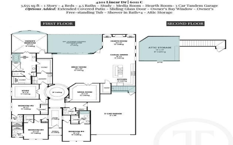 4201 Linear, Prosper, TX 75078, 4 Bedrooms Bedrooms, ,5 BathroomsBathrooms,Residential,For Sale,4201 Linear,20857369