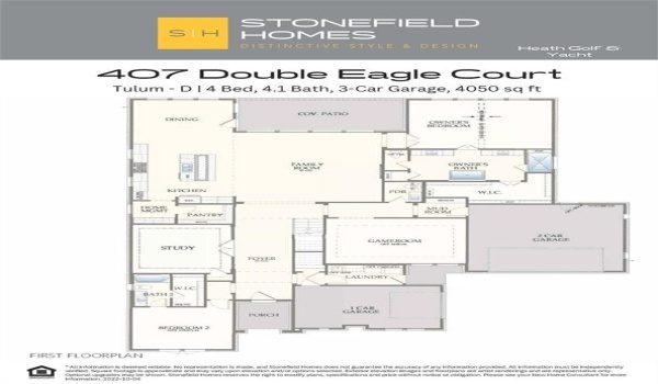 407 Double Eagle Court, Heath, TX 75032, 4 Bedrooms Bedrooms, ,5 BathroomsBathrooms,Residential,For Sale,407 Double Eagle Court,20859596