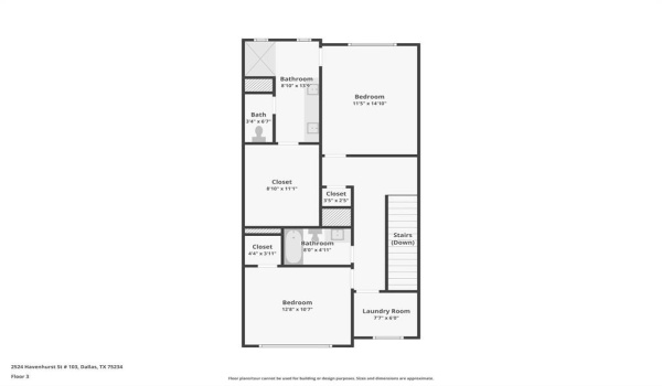 2524 Havenhurst Street #106, Farmers Branch, TX 75234, 3 Bedrooms Bedrooms, ,3 BathroomsBathrooms,Residential Lease,For Rent,2524 Havenhurst Street,20865362