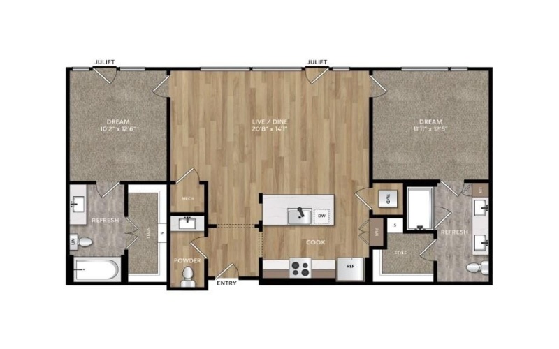 833 Van Cliburn Way #3005, Fort Worth, TX 76107, 2 Habitaciones Habitaciones , ,2 BañosBaños,Residential Lease,En Alquiler,833 Van Cliburn Way,20879528