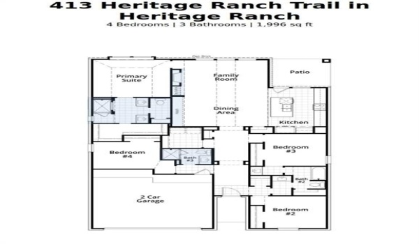 413 Heritage Ranch Trail, Sherman, TX 75092, 4 Bedrooms Bedrooms, ,3 BathroomsBathrooms,Residential,For Sale,413 Heritage Ranch Trail,20881663