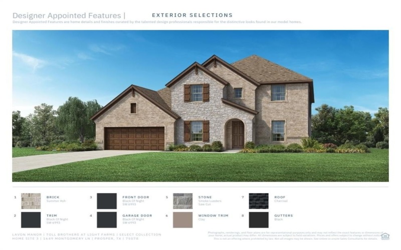 1649 Montgomery Lane, Prosper, TX 75078, 5 Bedrooms Bedrooms, ,6 BathroomsBathrooms,Residential,For Sale,1649 Montgomery Lane,20882943