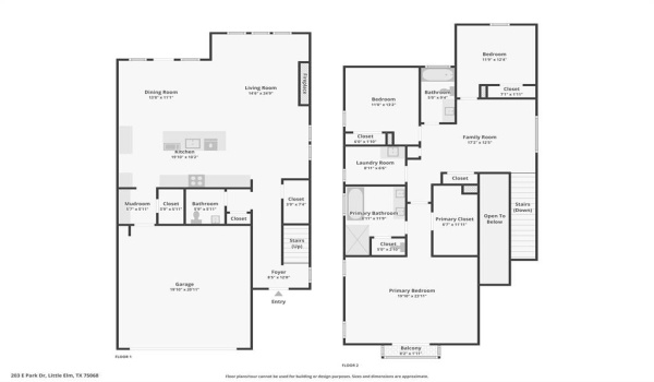 203 E Park Street, Little Elm, TX 75068, 3 Bedrooms Bedrooms, ,2 BathroomsBathrooms,Residential,For Sale,203 E Park Street,20889482