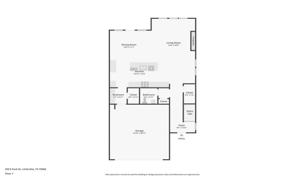 203 E Park Street, Little Elm, TX 75068, 3 Bedrooms Bedrooms, ,2 BathroomsBathrooms,Residential,For Sale,203 E Park Street,20889482