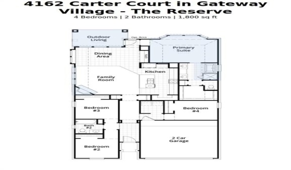 4162 Carter Court, Denison, TX 75020, 4 Bedrooms Bedrooms, ,2 BathroomsBathrooms,Residential,For Sale,4162 Carter Court,20895317