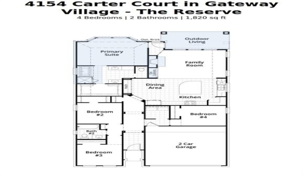 4154 Carter Court, Denison, TX 75020, 4 Bedrooms Bedrooms, ,2 BathroomsBathrooms,Residential,For Sale,4154 Carter Court,20895328