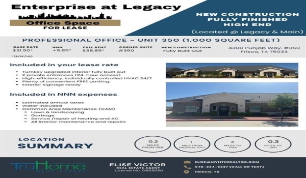 4300 Punjab Way #350, Frisco, TX 75033, ,Other,For Sale,4300 Punjab Way,20904602