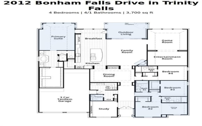 2012 Bonham Falls Drive, McKinney, TX 75071, 4 Bedrooms Bedrooms, ,5 BathroomsBathrooms,Residential,For Sale,2012 Bonham Falls Drive,20923756