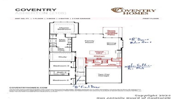 2612 Sueno Point, San Antonio, TX 78245, 3 Habitaciones Habitaciones , ,2 BañosBaños,Residential,En Venta,2612 Sueno Point,1823910