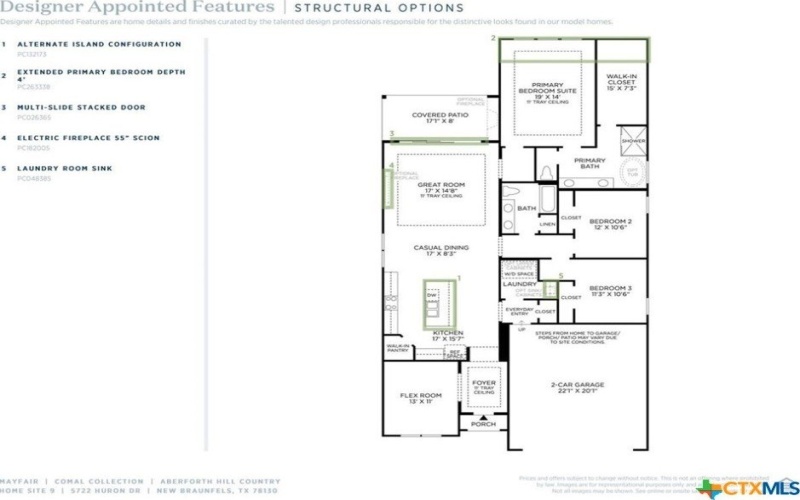 5722 Huron, New Braunfels, TX 78130, 3 Bedrooms Bedrooms, ,2 BathroomsBathrooms,Residential,For Sale,5722 Huron,562974
