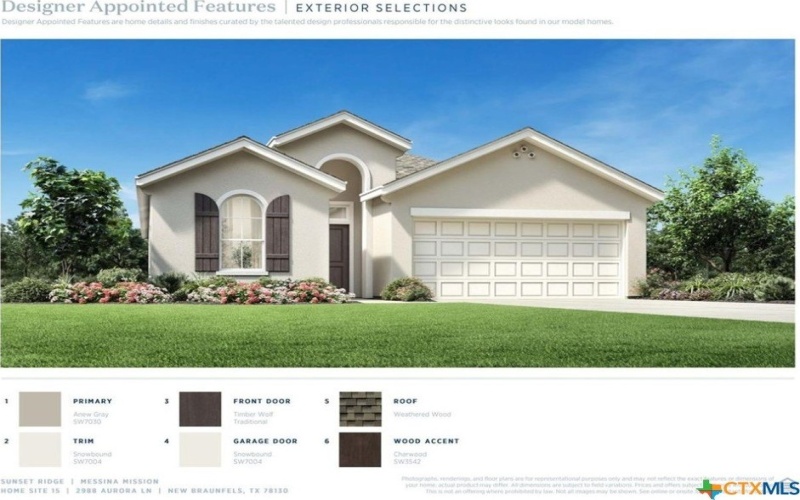 2988 Aurora Lane, New Braunfels, TX 78130, 4 Habitaciones Habitaciones , ,3 BañosBaños,Residential,En Venta,2988 Aurora Lane,565106