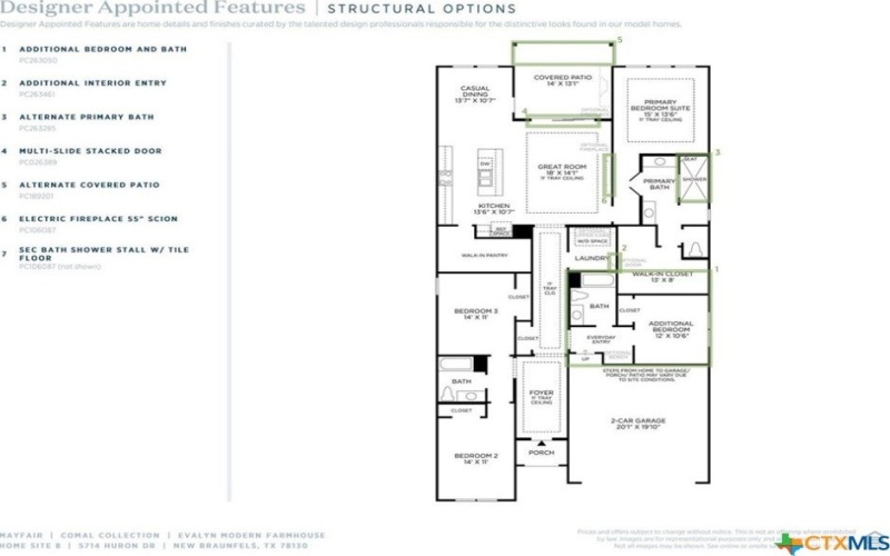 5714 Huron, New Braunfels, TX 78130, 4 Habitaciones Habitaciones , ,3 BañosBaños,Residential,En Venta,5714 Huron,566714