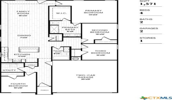 3004 Titus Court, Temple, TX 76501, 4 Habitaciones Habitaciones , ,2 BañosBaños,Residential,En Venta,3004 Titus Court,577042