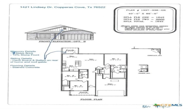 1421 Lindsey Drive, Copperas Cove, TX 76522, 3 Bedrooms Bedrooms, ,2 BathroomsBathrooms,Residential,For Sale,1421 Lindsey Drive,576568