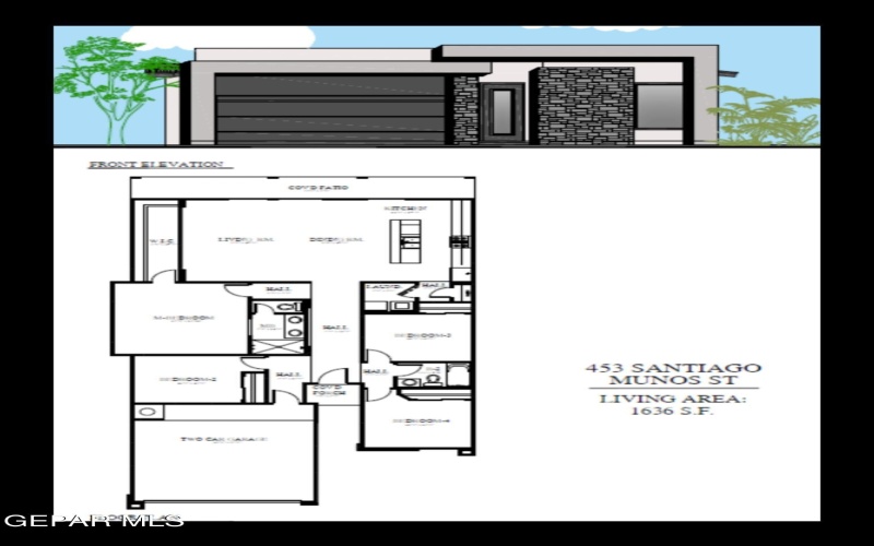 465 SANTIAGO MUNOS Street, Vinton, TX 79821, 4 Bedrooms Bedrooms, ,1 BathroomBathrooms,Residential,For Sale,465 SANTIAGO MUNOS Street,922456
