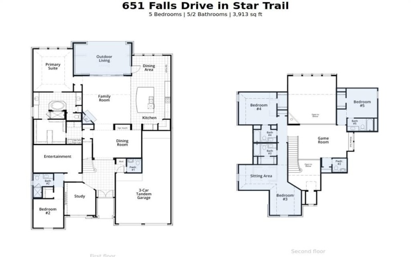 651 Falls Drive, Prosper, TX 75078, 5 Bedrooms Bedrooms, ,6 BathroomsBathrooms,Residential,For Sale,651 Falls Drive,20911803