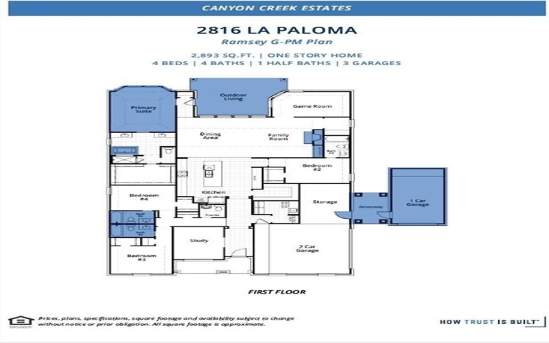 2816 La Paloma, Sherman, TX 75092, 4 Bedrooms Bedrooms, ,5 BathroomsBathrooms,Residential,For Sale,2816 La Paloma,20844914