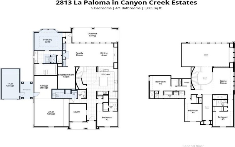 2813 La Paloma, Sherman, TX 75092, 5 Bedrooms Bedrooms, ,5 BathroomsBathrooms,Residential,For Sale,2813 La Paloma,20861171