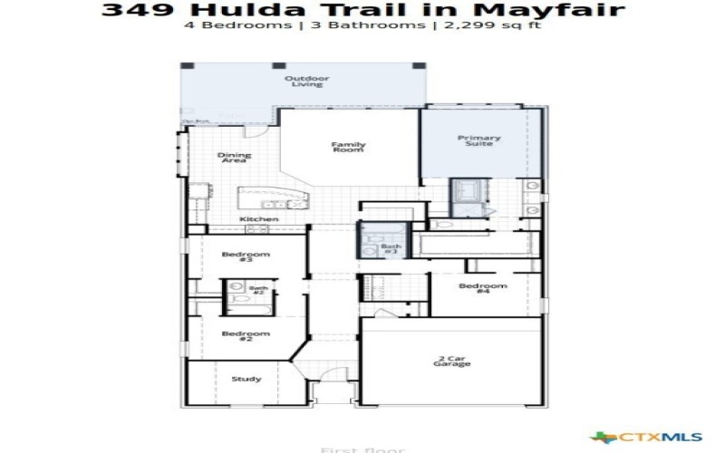 349 Hulda Trail, New Braunfels, TX 78130, 4 Bedrooms Bedrooms, ,3 BathroomsBathrooms,Residential,For Sale,349 Hulda Trail,578036