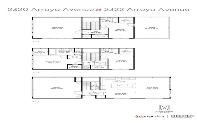 2320-2322 Arroyo Avenue, Dallas, TX 75219, 6 Bedrooms Bedrooms, ,7 BathroomsBathrooms,Residential Multi Family,For Sale,2320-2322 Arroyo Avenue,20775292