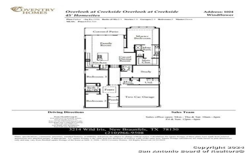1024 Windflower, New Braunfels, TX 78130, 3 Habitaciones Habitaciones , ,2 BañosBaños,Residential,En Venta,1024 Windflower,1821596