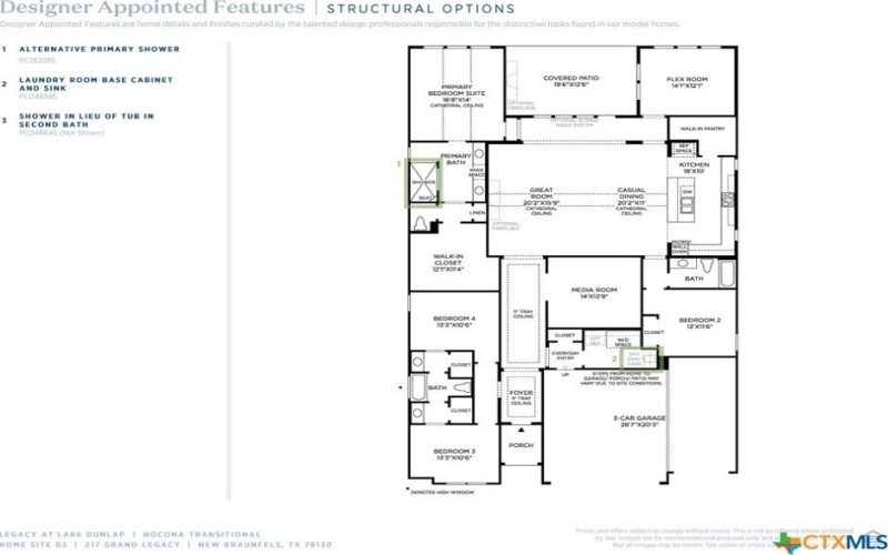 217 Grand Legacy, New Braunfels, TX 78130, 4 Bedrooms Bedrooms, ,3 BathroomsBathrooms,Residential,For Sale,217 Grand Legacy,580790