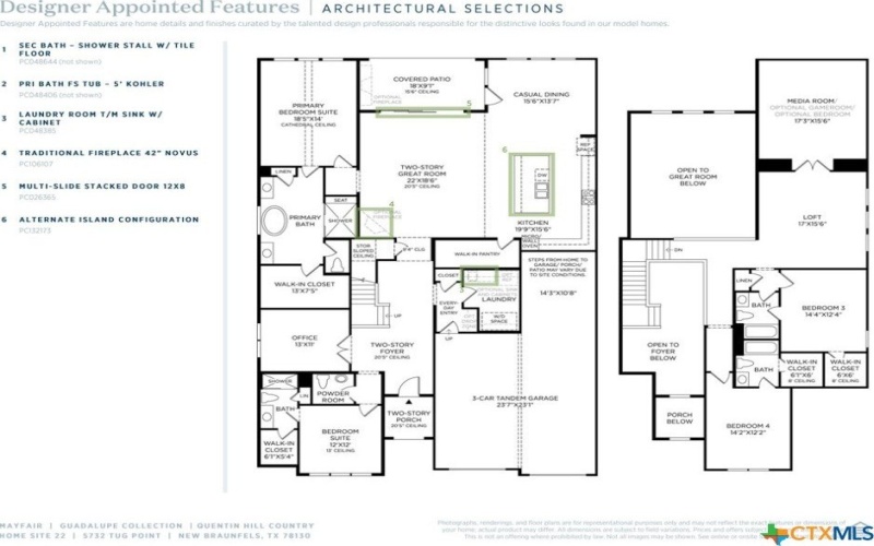 5732 Tug Point, New Braunfels, TX 78130, 4 Bedrooms Bedrooms, ,5 BathroomsBathrooms,Residential,For Sale,5732 Tug Point,580827