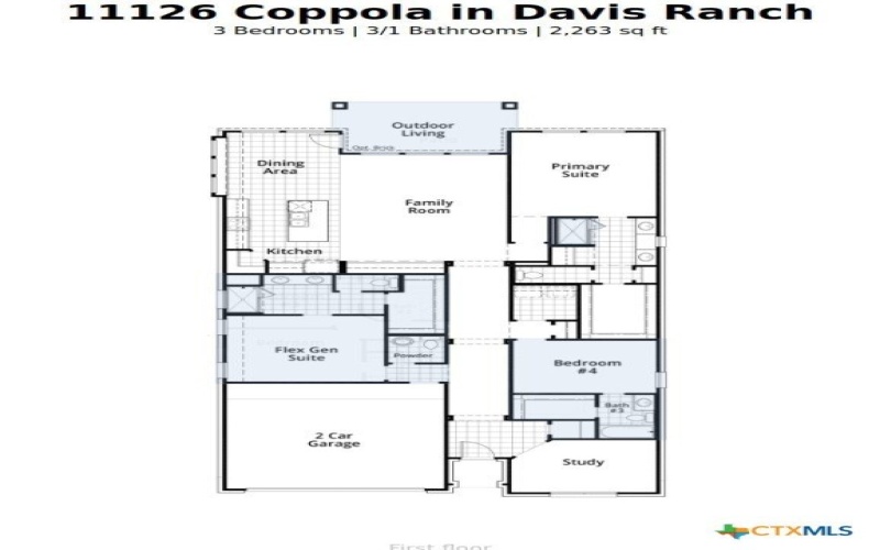 11126 Coppola, San Antonio, TX 78254, 3 Bedrooms Bedrooms, ,3 BathroomsBathrooms,Residential,For Sale,11126 Coppola,581362