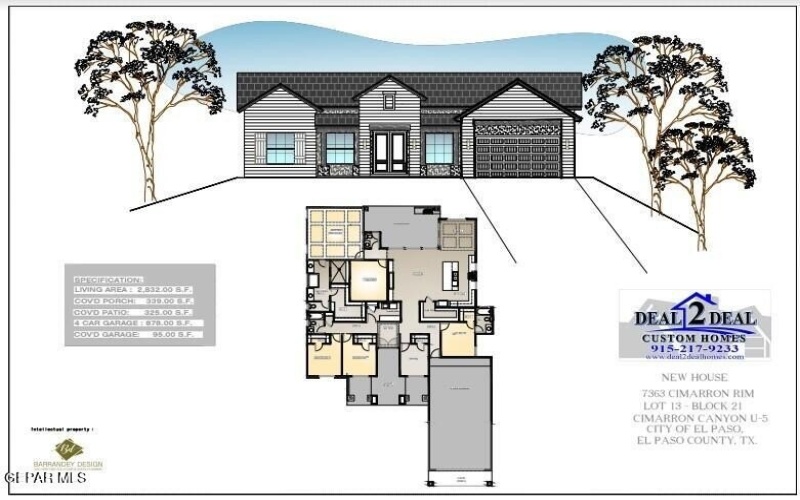 7363 Cimarron Rim Drive, El Paso, TX 79911, 4 Bedrooms Bedrooms, ,3 BathroomsBathrooms,Residential,For Sale,7363 Cimarron Rim Drive,923384