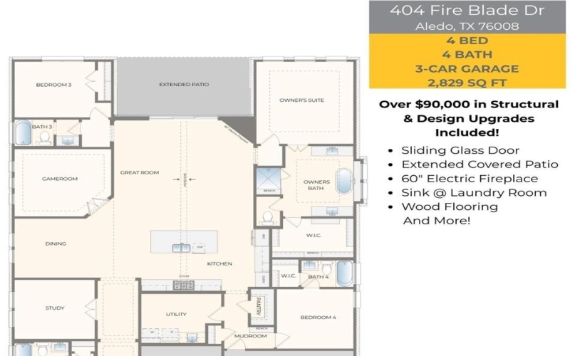 404 Fire Blade, Aledo, TX 76008, 4 Bedrooms Bedrooms, ,5 BathroomsBathrooms,Residential,For Sale,404 Fire Blade,20953740