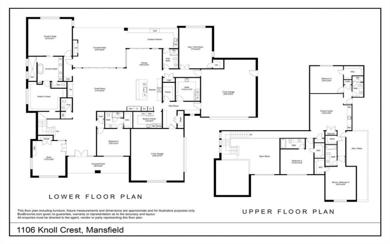 1106 Knoll Crest Drive, Mansfield, TX 76063, 6 Habitaciones Habitaciones , ,7 BañosBaños,Residential,En Venta,1106 Knoll Crest Drive,20963665