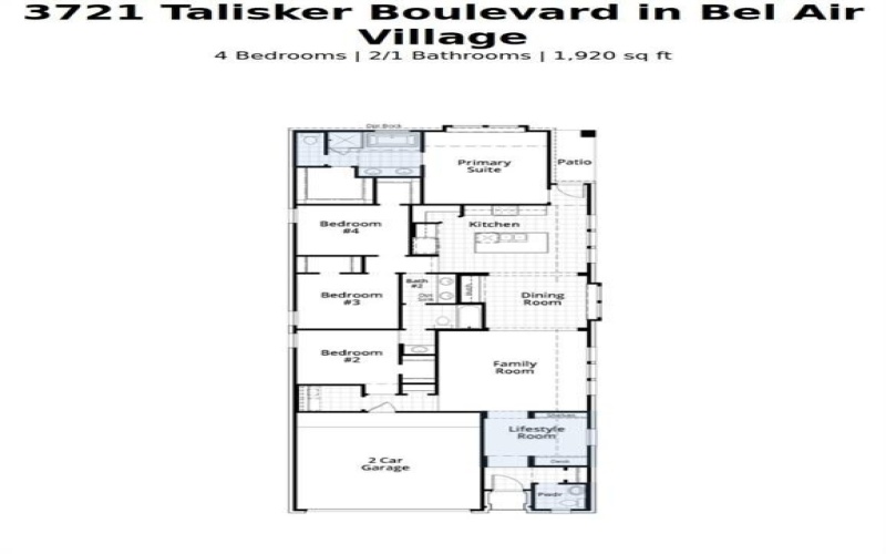 3721 Talisker Boulevard, Sherman, TX 75090, 4 Bedrooms Bedrooms, ,2 BathroomsBathrooms,Residential,For Sale,3721 Talisker Boulevard,20968105