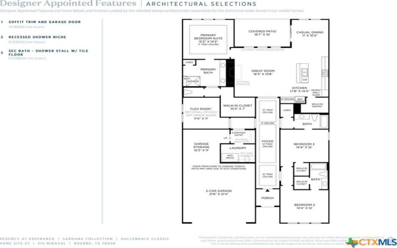 214 Miraval, Boerne, TX 78006, 3 Bedrooms Bedrooms, ,3 BathroomsBathrooms,Residential,For Sale,214 Miraval,583364