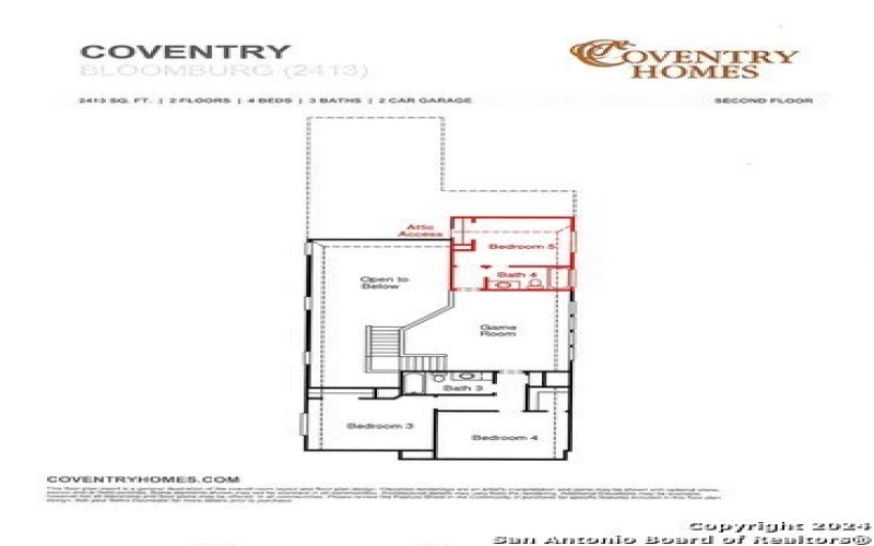 2520 Oxford Ridge, San Antonio, TX 78245, 5 Bedrooms Bedrooms, ,5 BathroomsBathrooms,Residential,For Sale,2520 Oxford Ridge,1826223