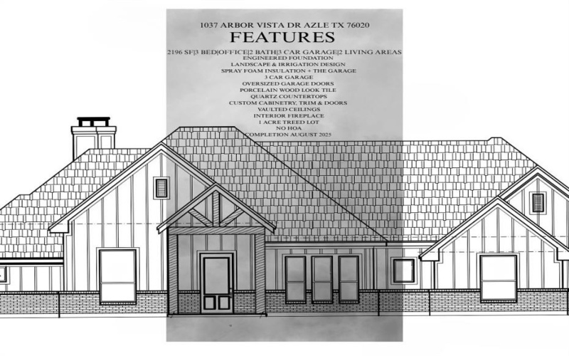 1037 Arbor Vista, Azle, TX 76020, 3 Bedrooms Bedrooms, ,2 BathroomsBathrooms,Residential,For Sale,1037 Arbor Vista,20978073