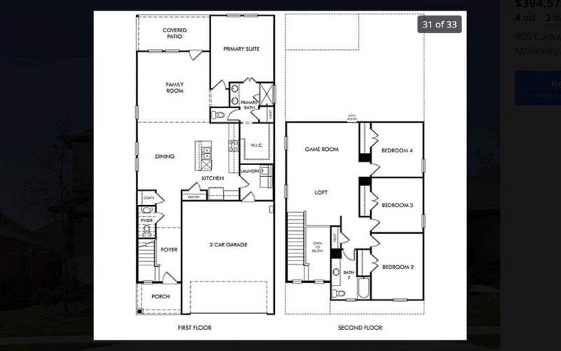 805 Caraway Drive, McKinney, TX 75071, 4 Bedrooms Bedrooms, ,2 BathroomsBathrooms,Residential Lease,For Rent,805 Caraway Drive,20981395