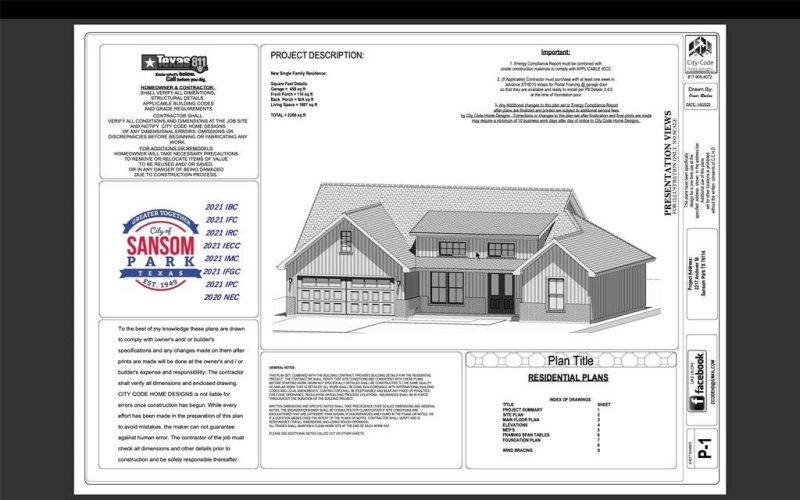 2217 ANDOVER Street, Sansom Park, TX 76114, 3 Habitaciones Habitaciones , ,2 BañosBaños,Residential,En Venta,2217 ANDOVER Street,20939846