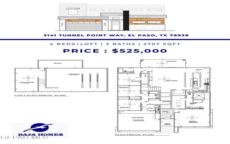 3141 Tunnel Point Way, El Paso, TX 79938, 4 Bedrooms Bedrooms, ,3 BathroomsBathrooms,Residential,For Sale,3141 Tunnel Point Way,906134