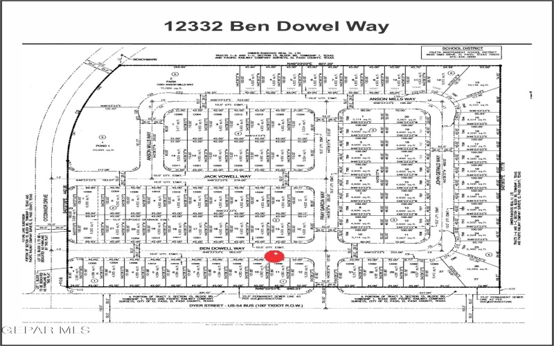 12332 Ben Dowell Way, El Paso, TX 79934, 3 Habitaciones Habitaciones , ,1 BañoBaños,Residential,En Venta,12332 Ben Dowell Way,910536