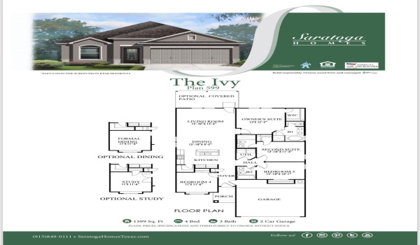 1345 Indigo Sky Street, El Paso, TX 79928, 4 Habitaciones Habitaciones , ,3 BañosBaños,Residential,En Venta,1345 Indigo Sky Street,915437