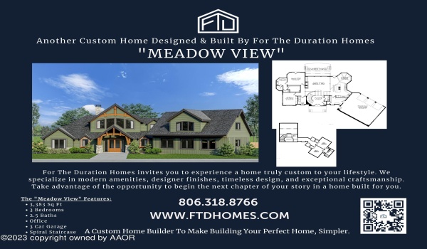 9501 MEADOW RIDGE Drive, Amarillo, TX 79118, 3 Bedrooms Bedrooms, ,2 BathroomsBathrooms,Residential,For Sale,9501 MEADOW RIDGE Drive,25-204