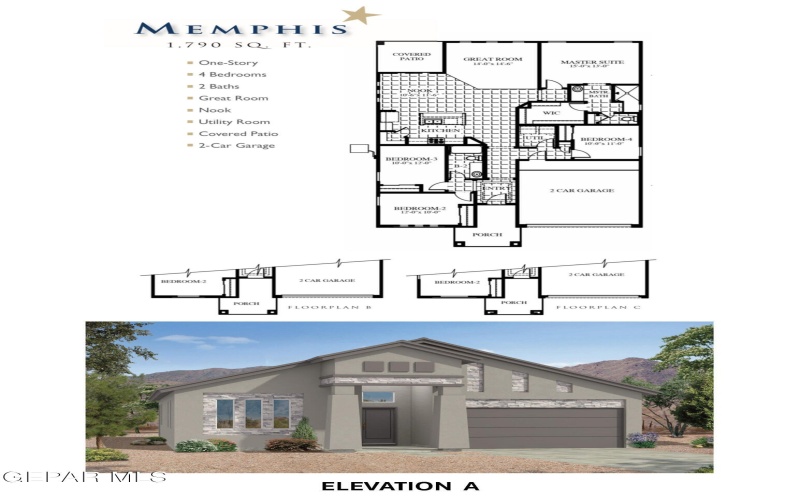 3717 Hill Top Place, El Paso, TX 79938, 4 Habitaciones Habitaciones , ,1 BañoBaños,Residential,En Venta,3717 Hill Top Place,922094