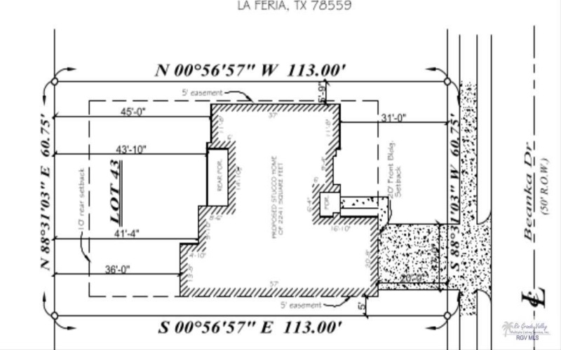 814 BEANKA DR #LOT 43, LA FERIA, TX 78559, 4 Bedrooms Bedrooms, ,2 BathroomsBathrooms,Residential,For Sale,814 BEANKA DR,29761351